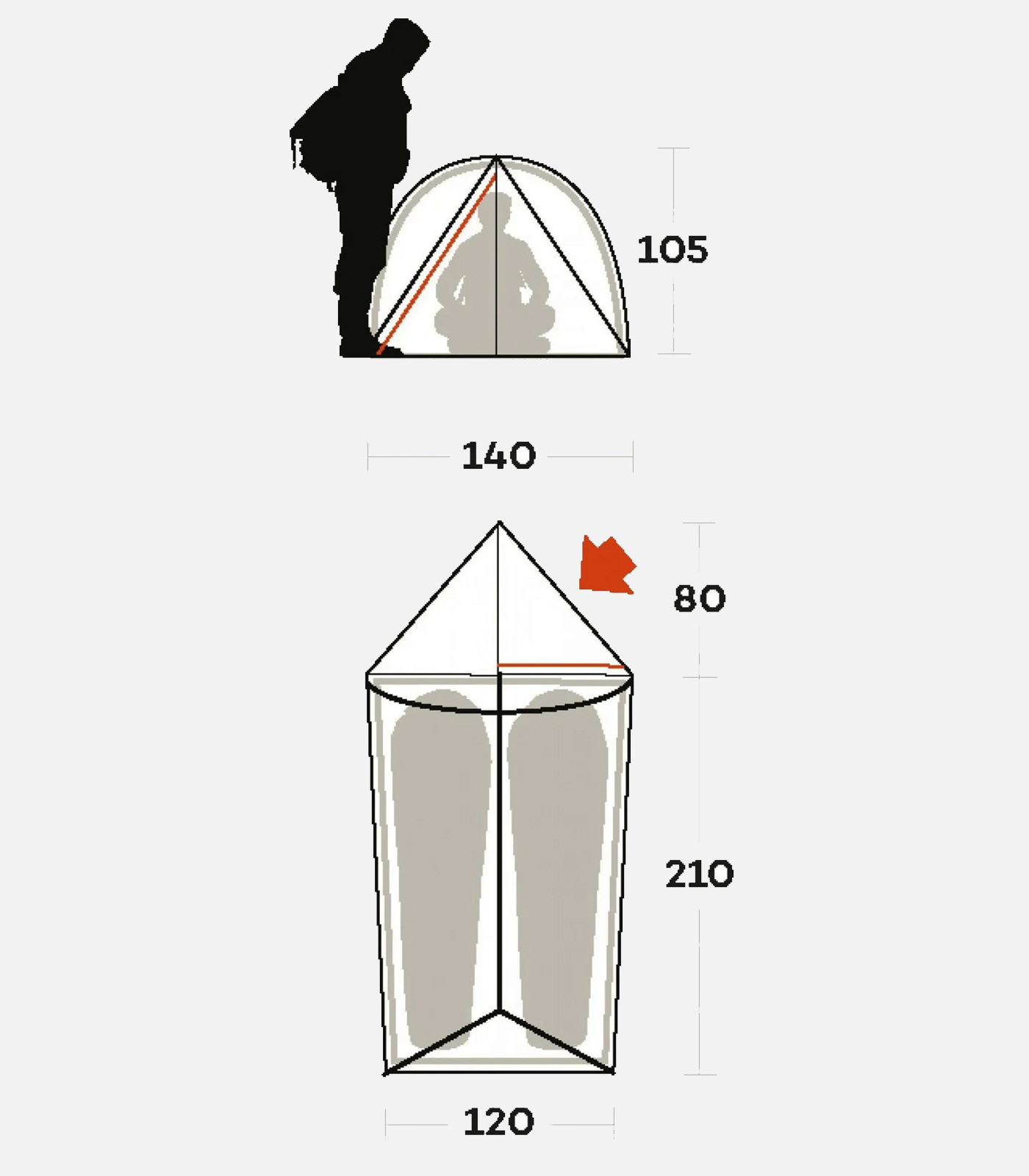 Tenda 4 stagioni / 2 posti FERRINO