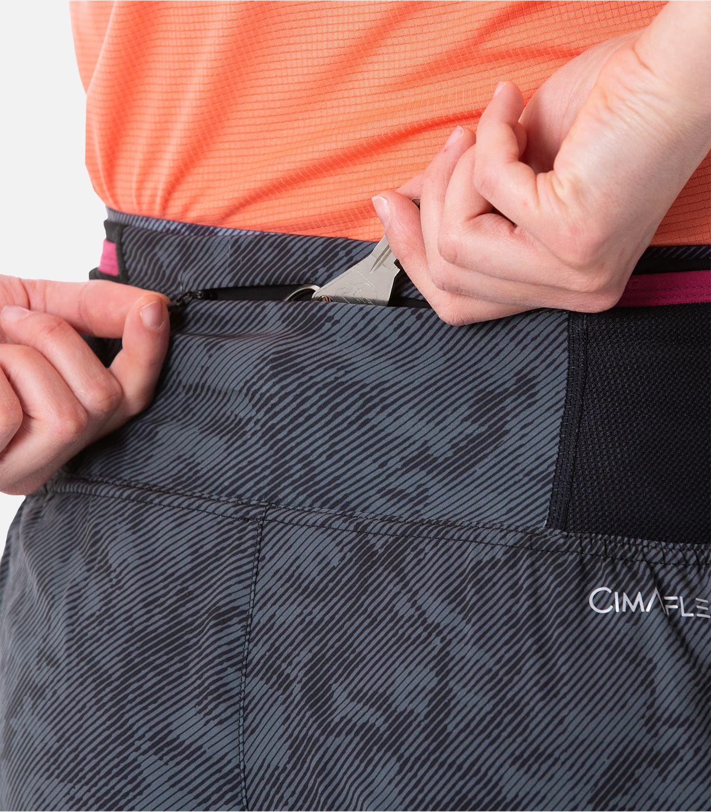 Pantaloncini da trail con cintura multitasche Pantaloncini da trail con cintura multitasche