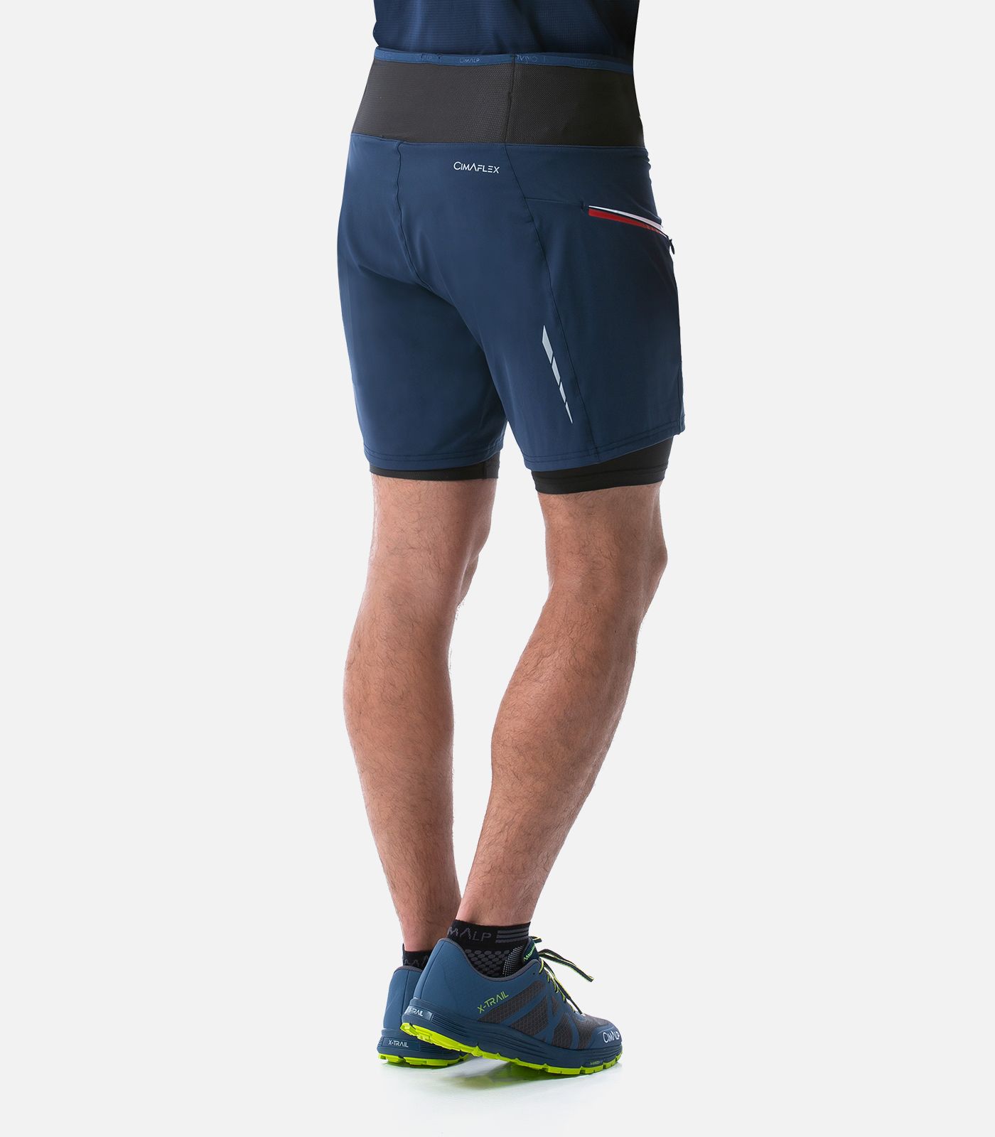 Short de trail avec ceinture multi-poches