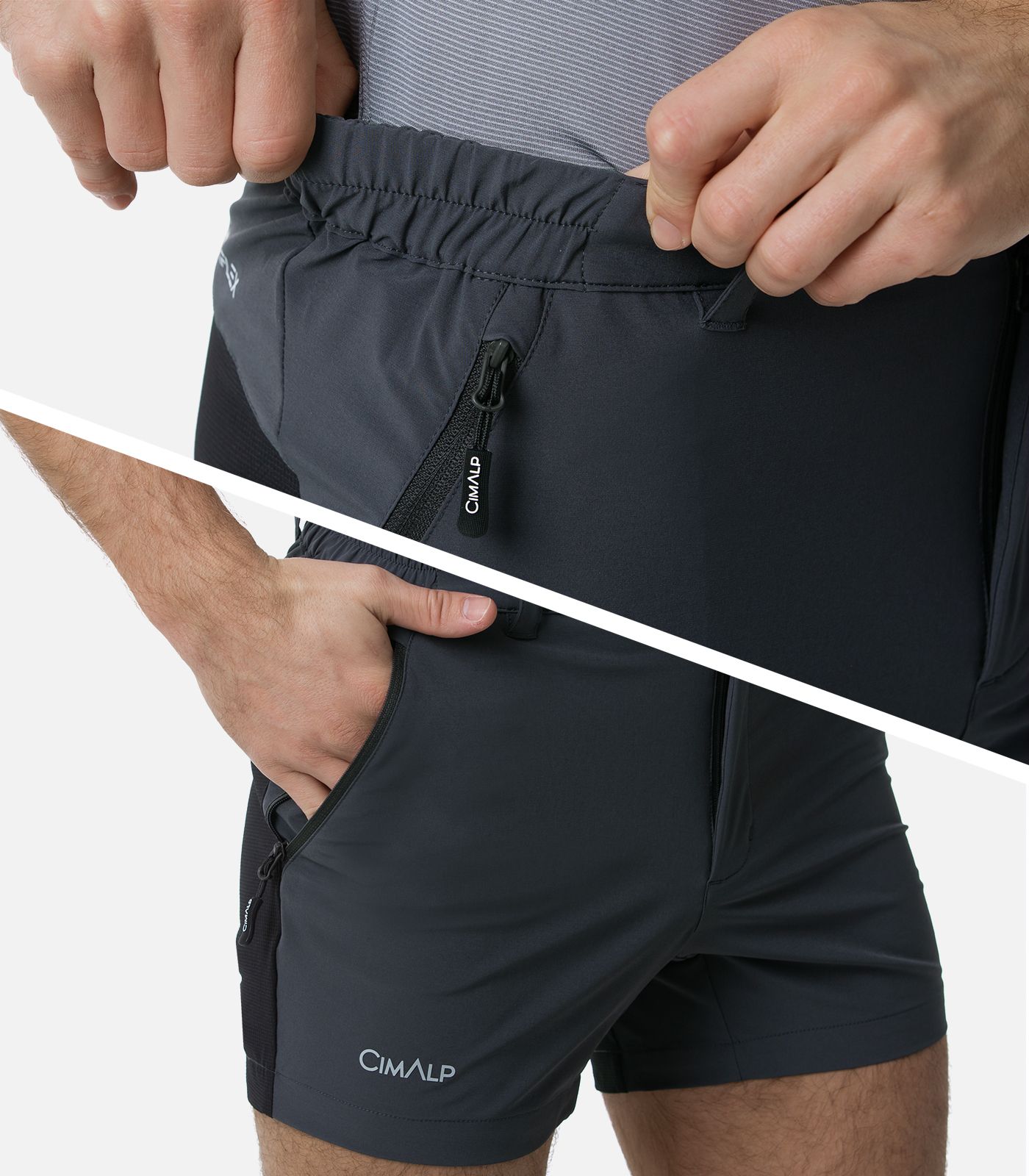 Pantaloncini corti ed elasticizzati con rinforzi in Kevlar®