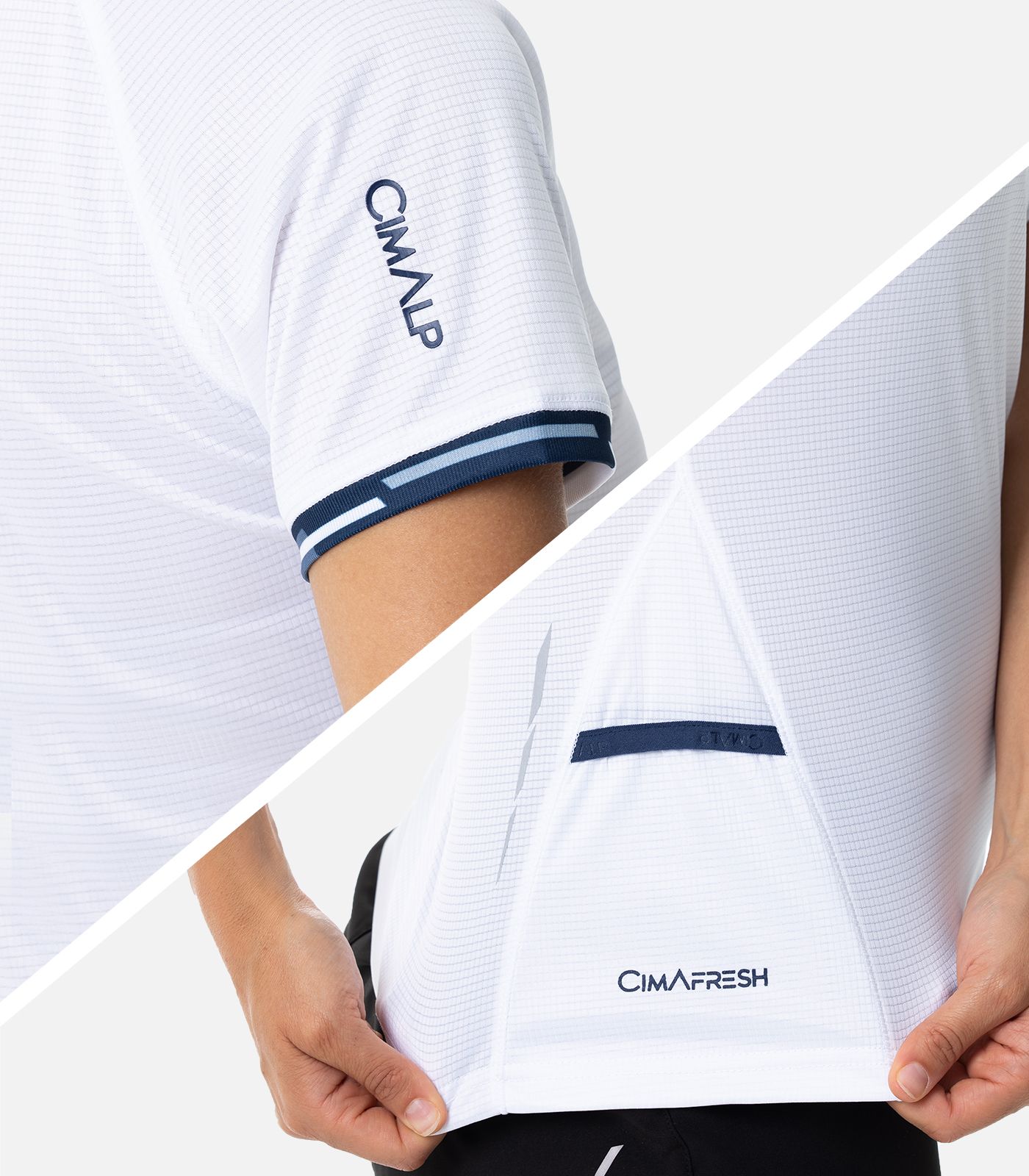 Camiseta técnica media cremallera