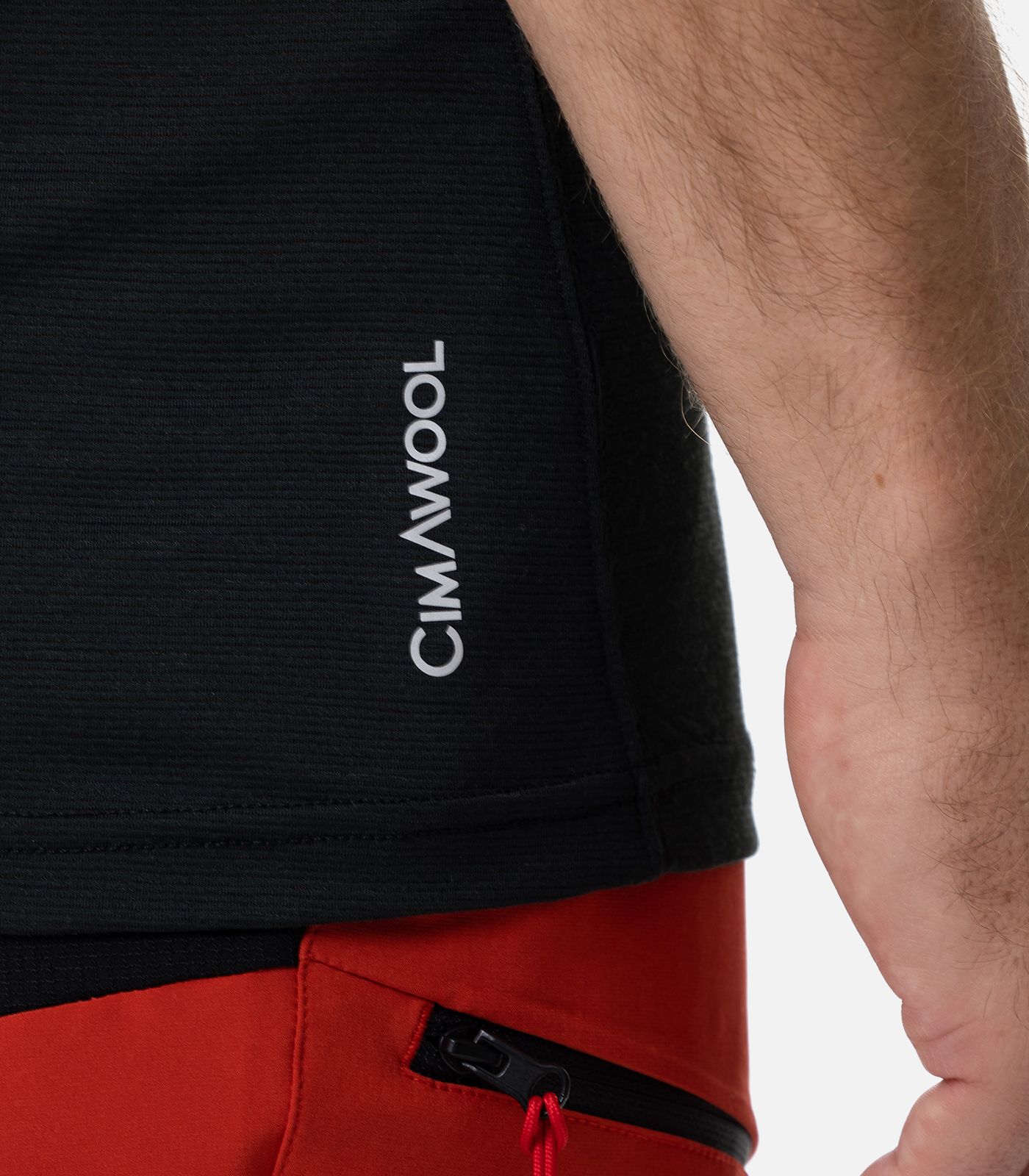 T-shirt in lana Merino a maniche corte