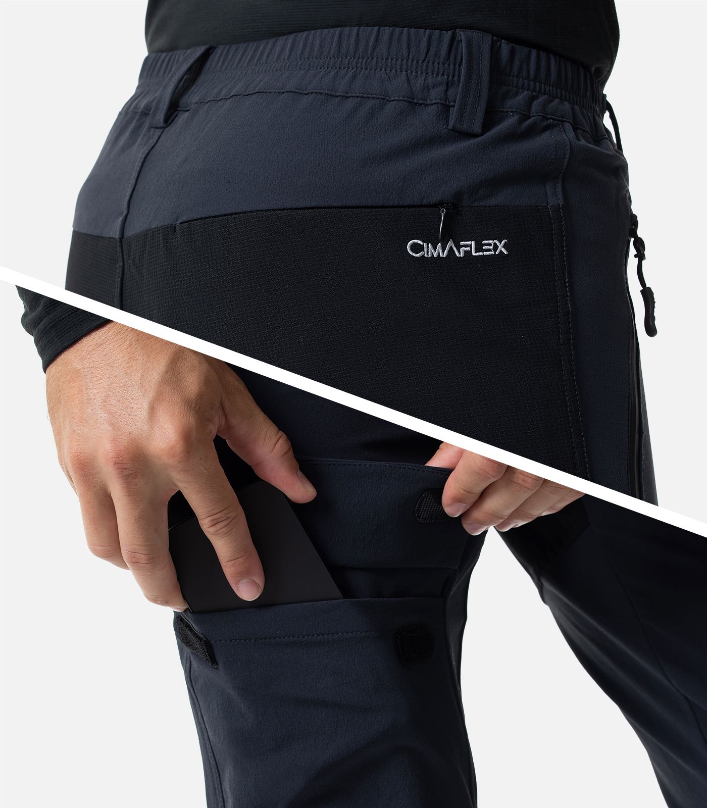 Pantalón de montaña elástico 3D-Flex + refuerzos de Kevlar