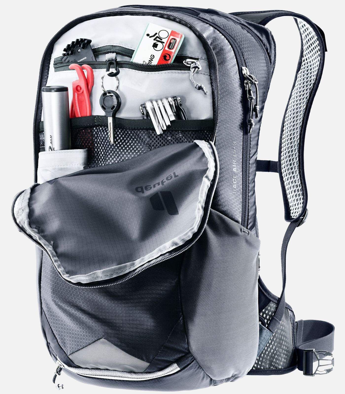 Mochila Deuter para bicicleta y bicicleta de montaña.