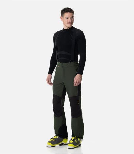Pantaloni da sci alpinismo in Softshell® con zip laterali