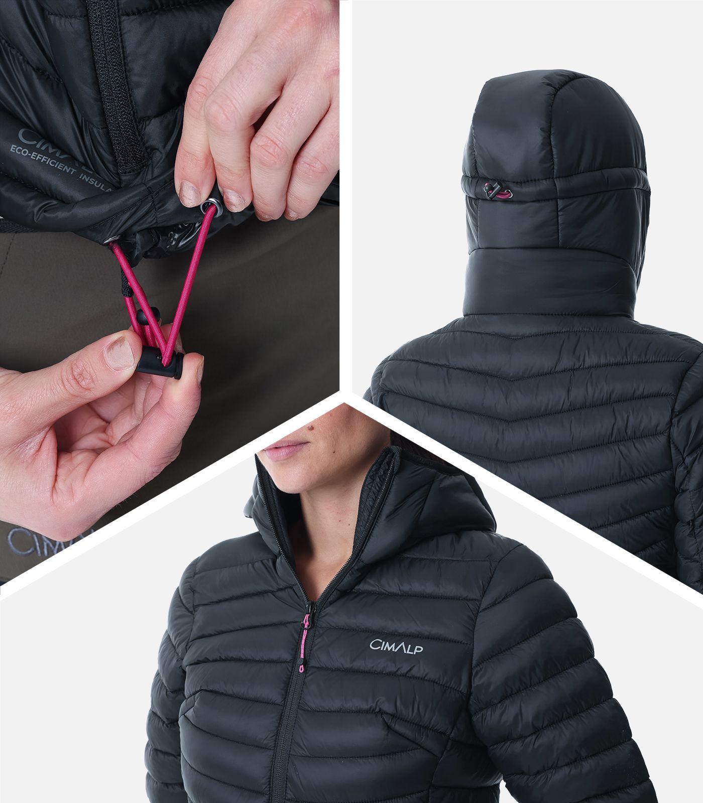 Chaqueta plumón CIMALOFT® con capucha