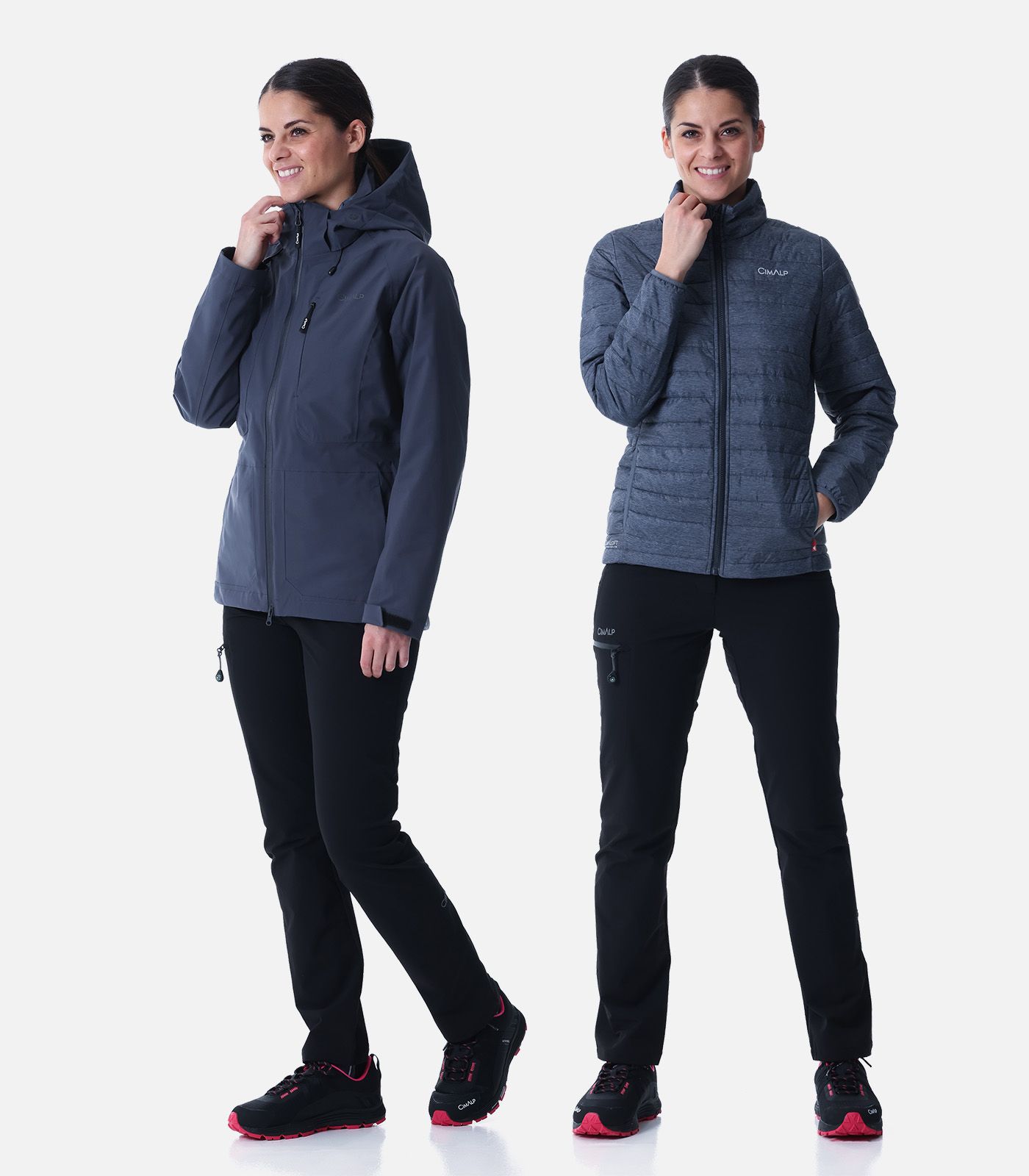 Mija - 3 In 1 Giacca Con Cappuccio / Con 2 Inserti Rimovibili / Porta-beb? 4018A (IT 42, Blu Marino