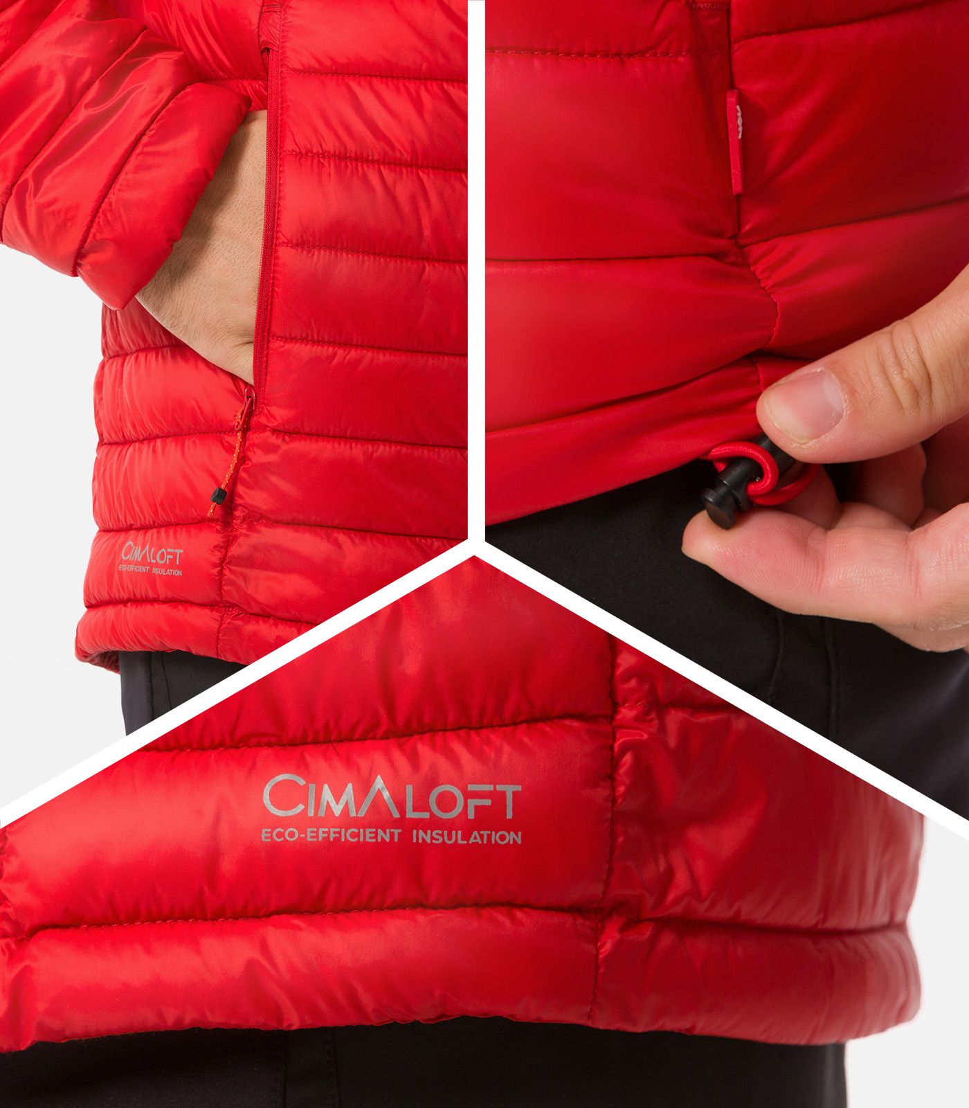 Puffer jacket in CIMALOFT® with hood