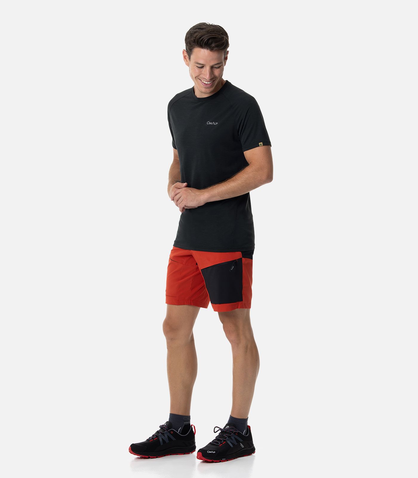 T-shirt in lana Merino a maniche corte