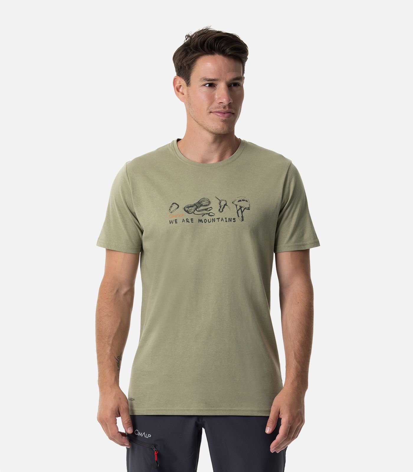 Camiseta ligera de algodón/poliéster