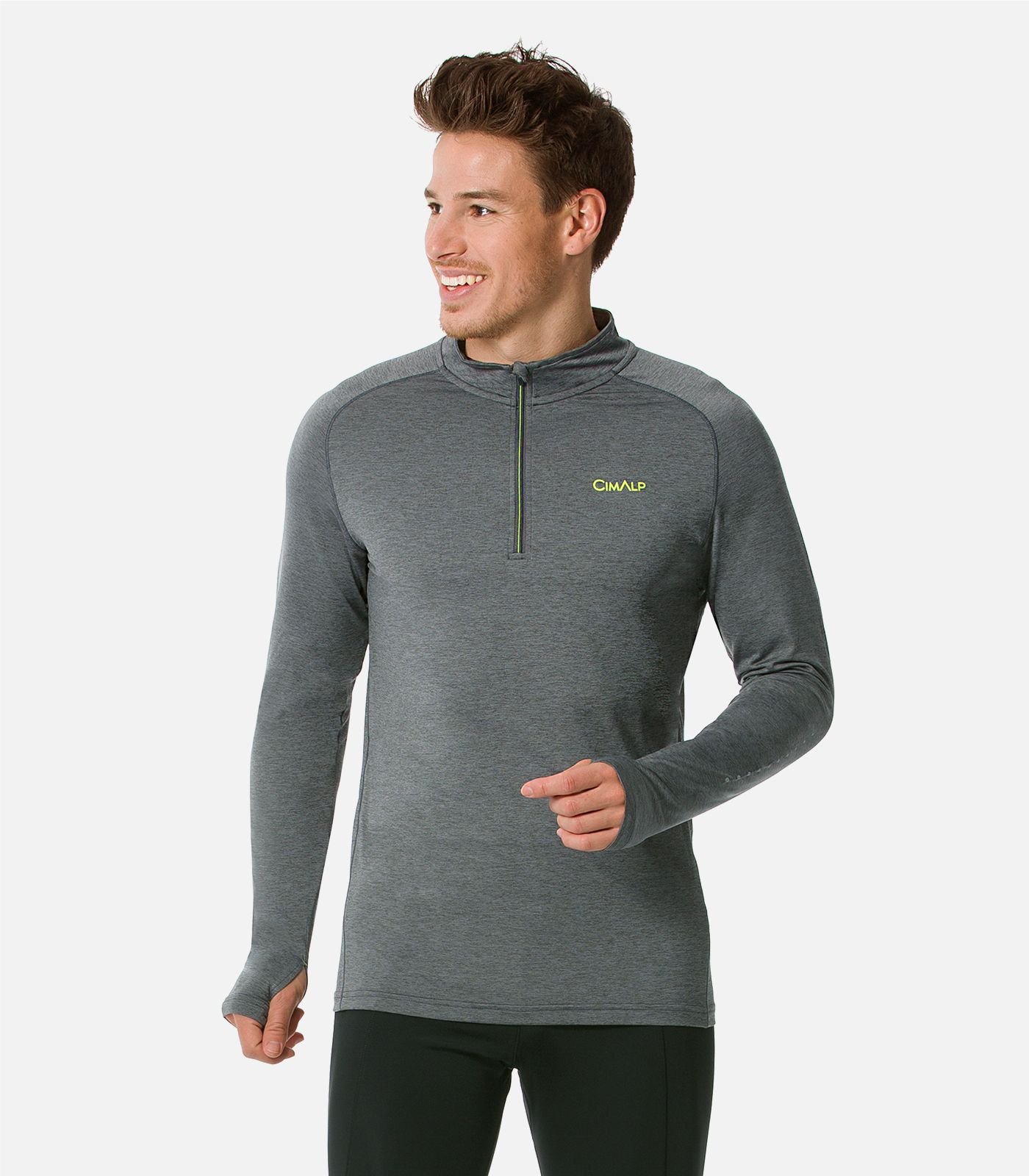 Long Sleeve Trail Running T-shirt - zip opening
