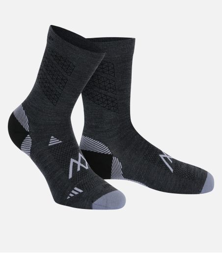Laufsocken mit Merinowolle - High Cut