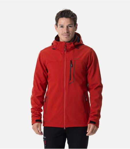 Chaqueta softshell de 3 capas con capucha