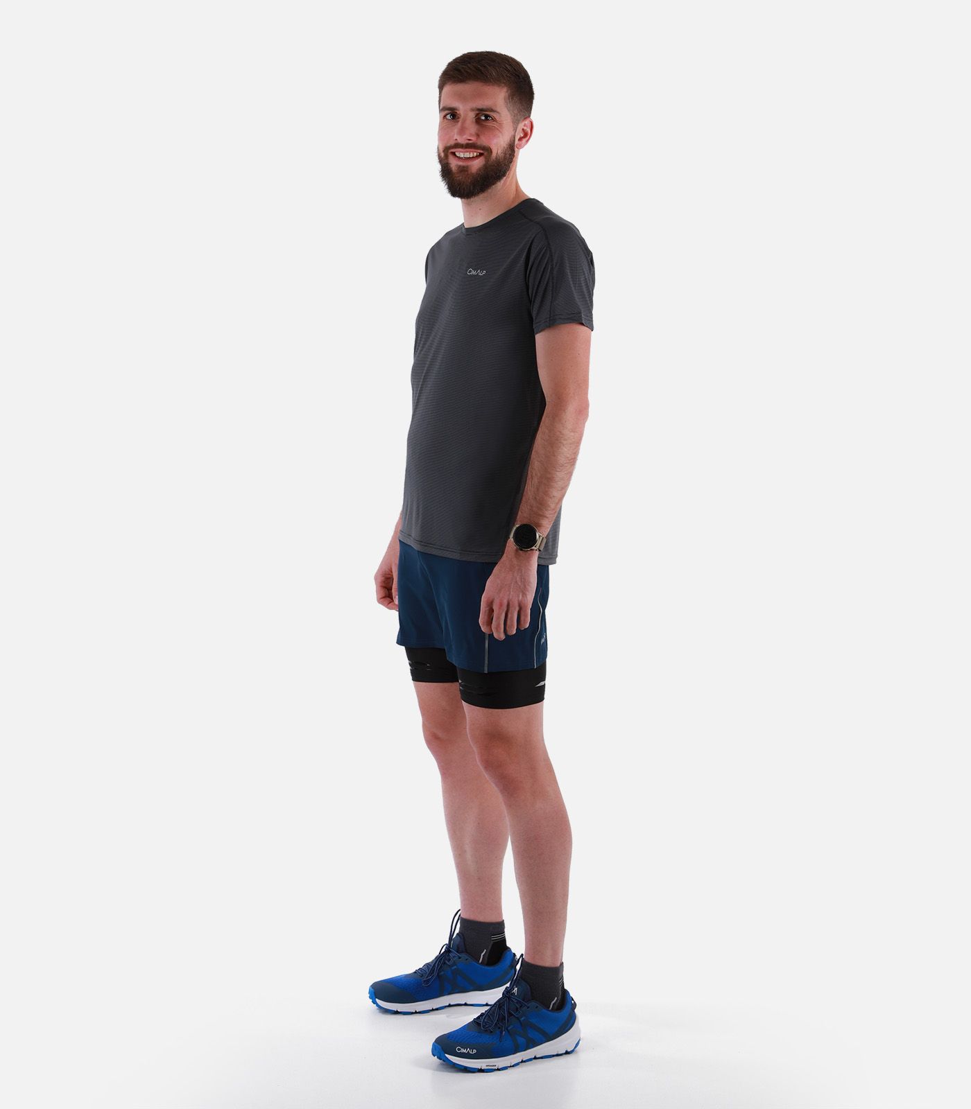 Pantalón corto de trail running 2 en 1 3D-FLEX