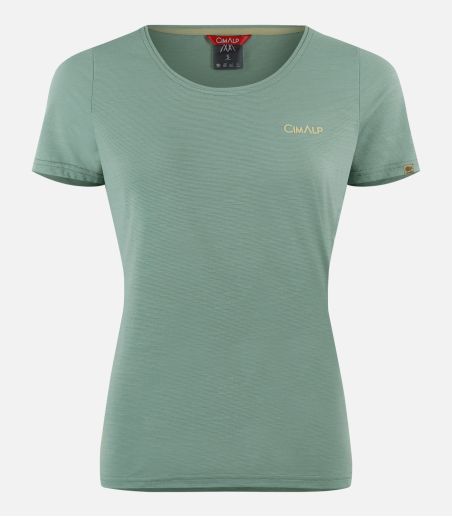 T-shirt in lana Merino a...