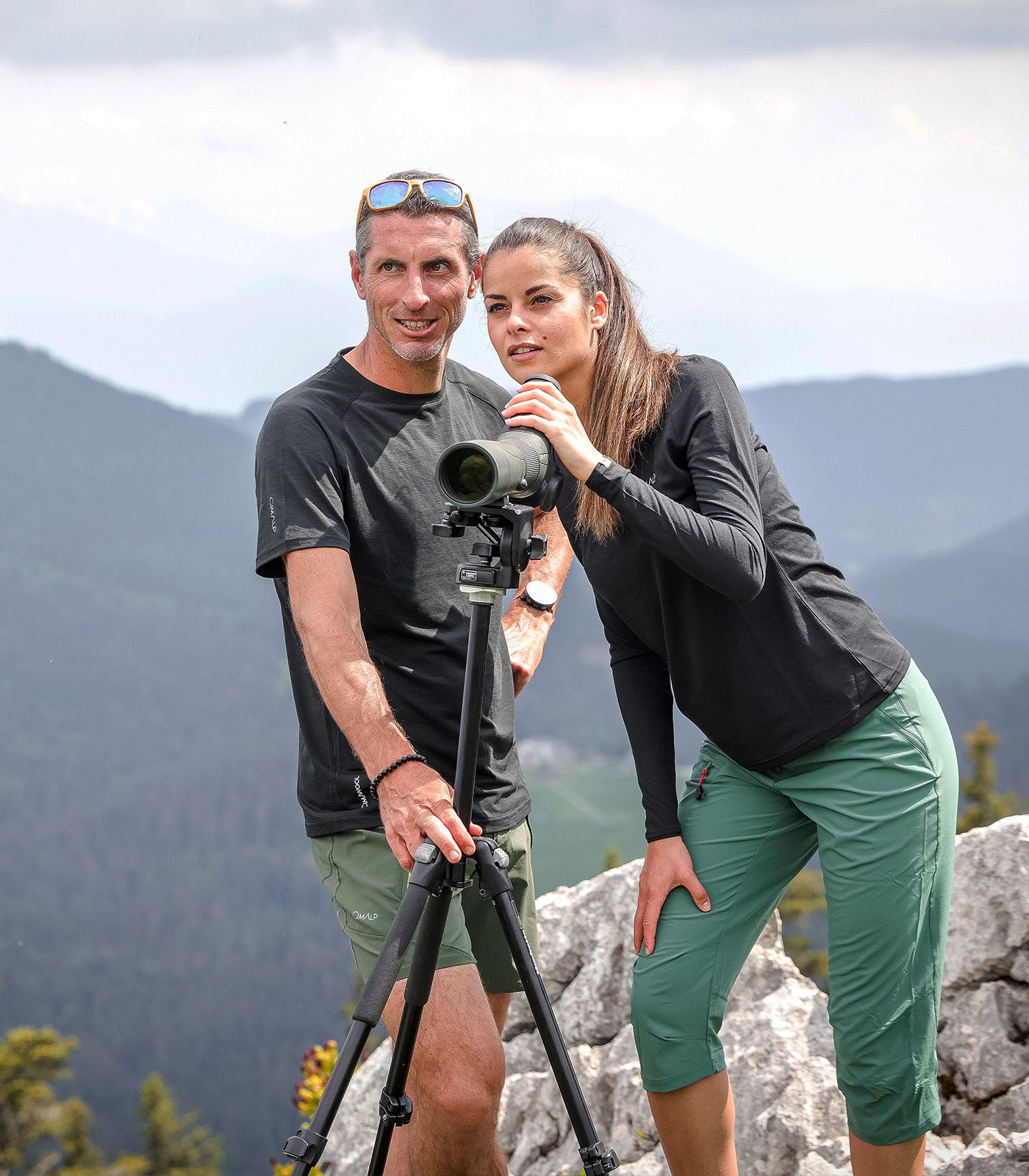 T-shirt in lana Merino a maniche corte