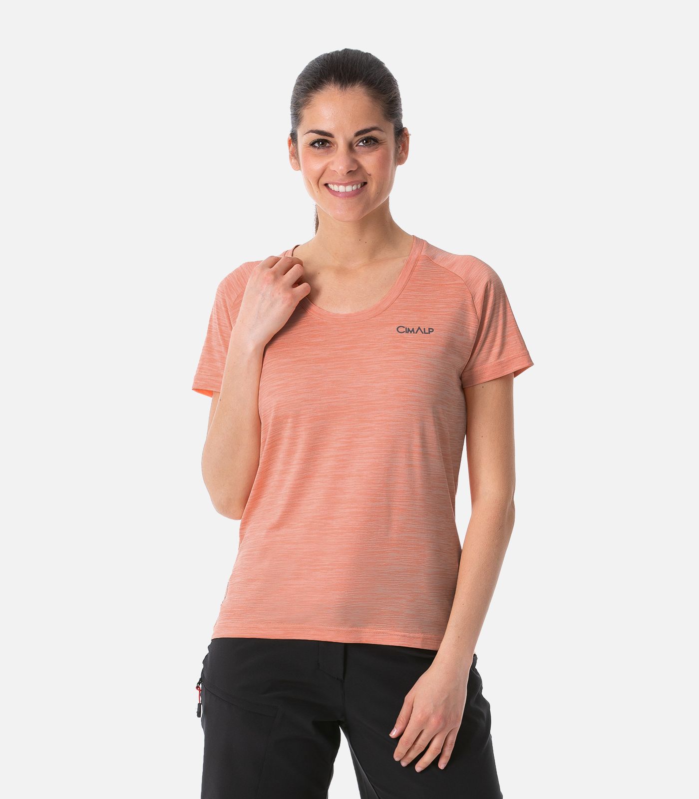 Camiseta de cuello ancho transpirable para Mujer Cimalp