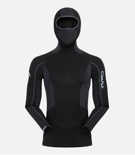 Seamless thermal baselayer with hood