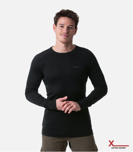 Camiseta interior extracálida con cuello redondo