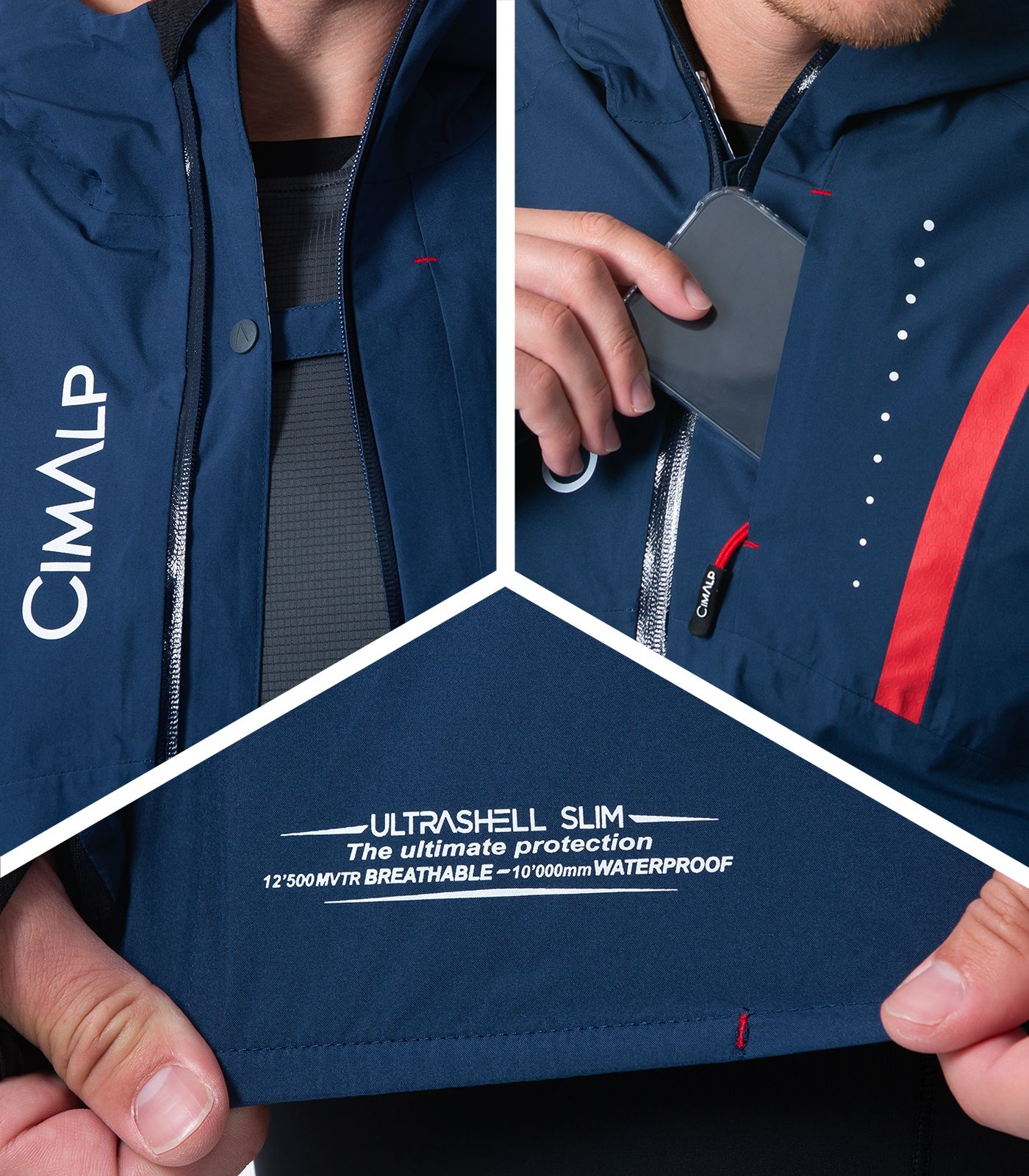 Veste de trail Ultrashell® imperméable et coupe-vent