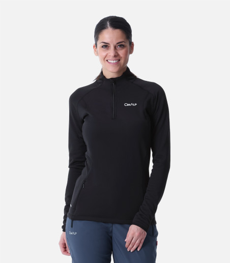 Pile tecnico elasticizzato - Mezza zip