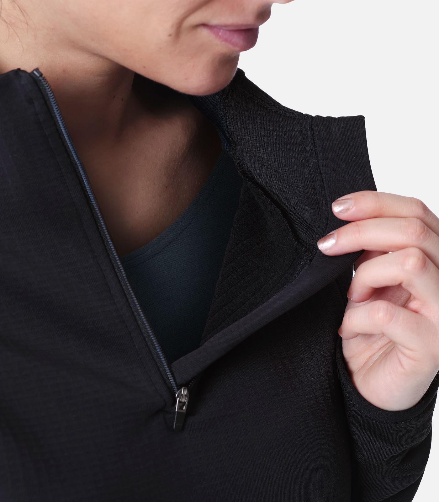 Polaire technique à col zippé CimaGrid®