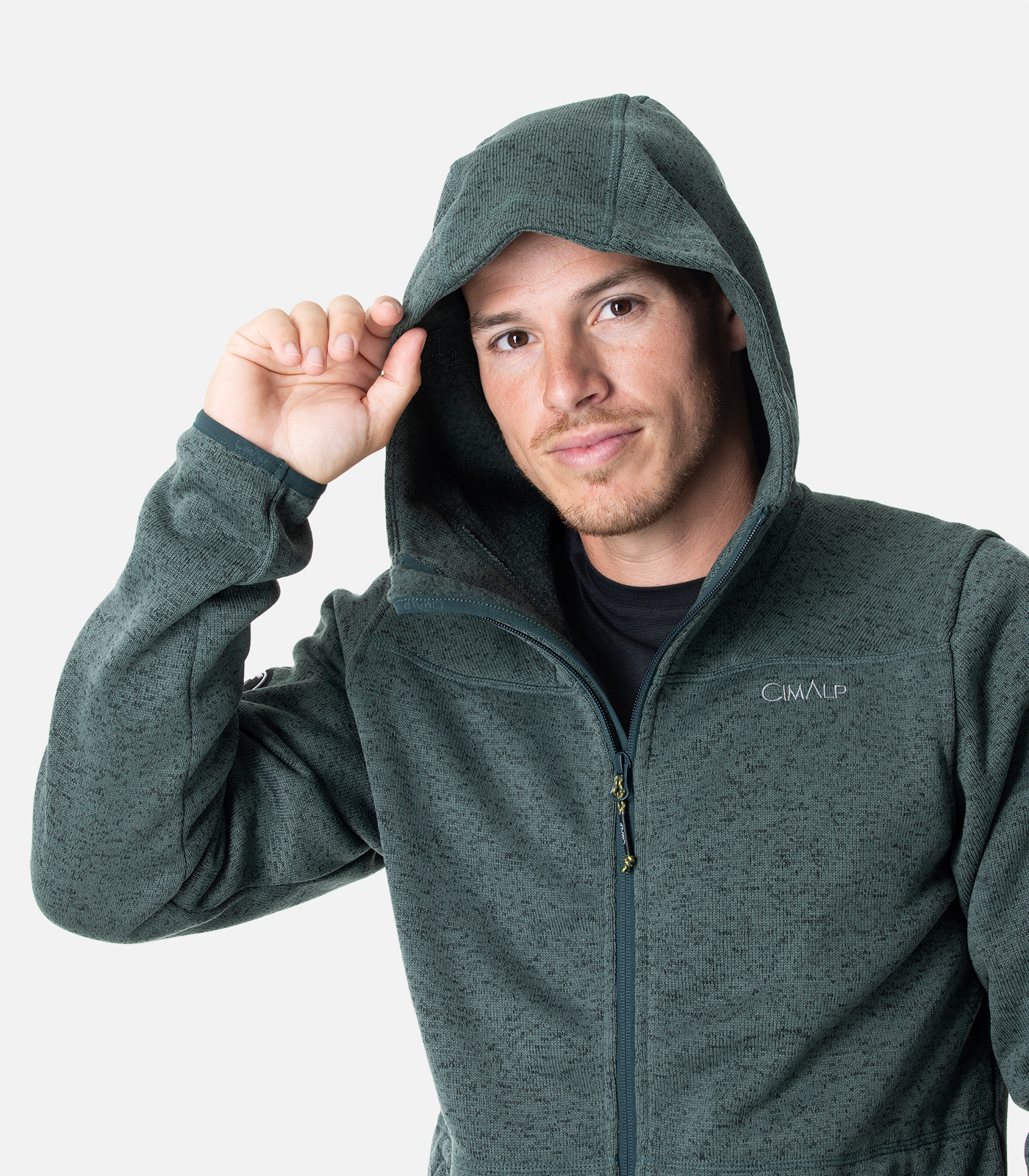 Pile THERMOPOLAR® con cappuccio da Uomo | CIMALP®