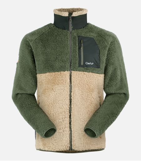 Chaqueta polar cálida de pelo largo