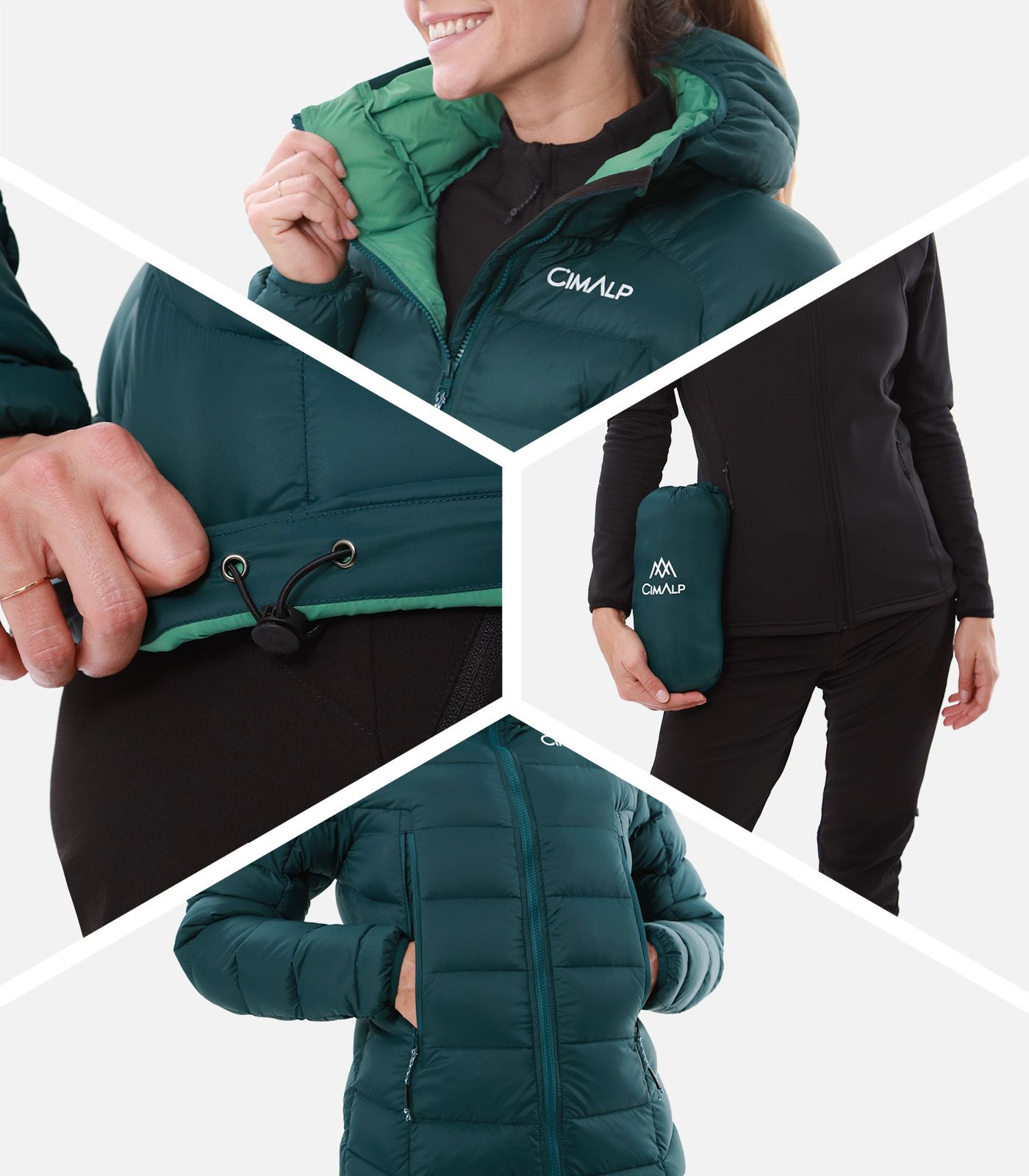 Piumino comprimibile da alpinismo | Caldo e idrorepellente