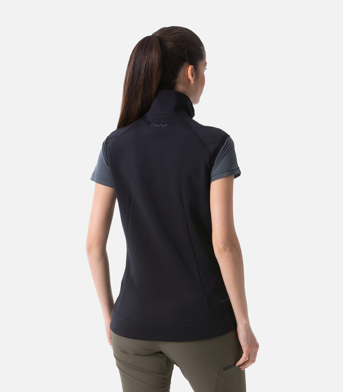 Gilet in pile con inserti rinforzati da Donna | CIMALP