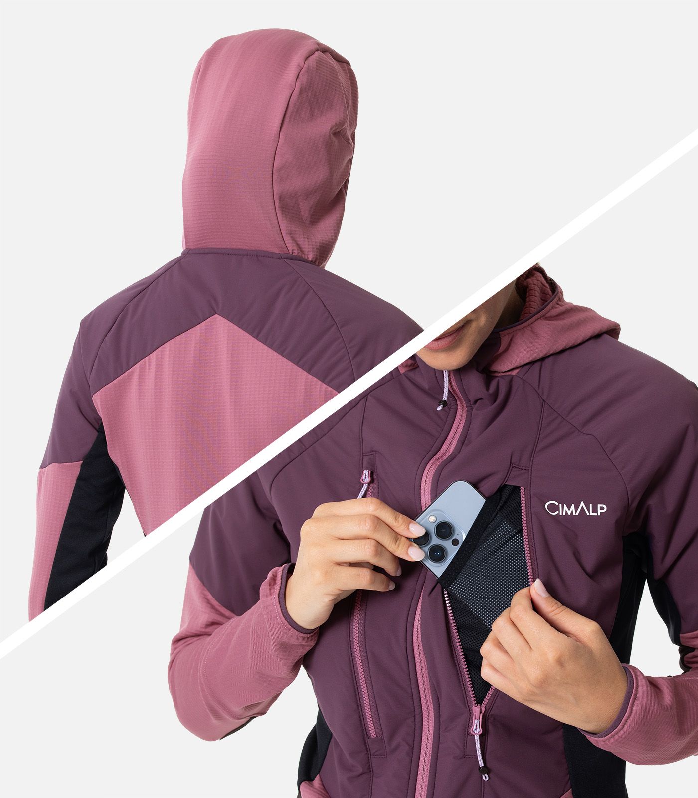 Fleecejacke aus CIMAGRID und PRIMALOFT®
