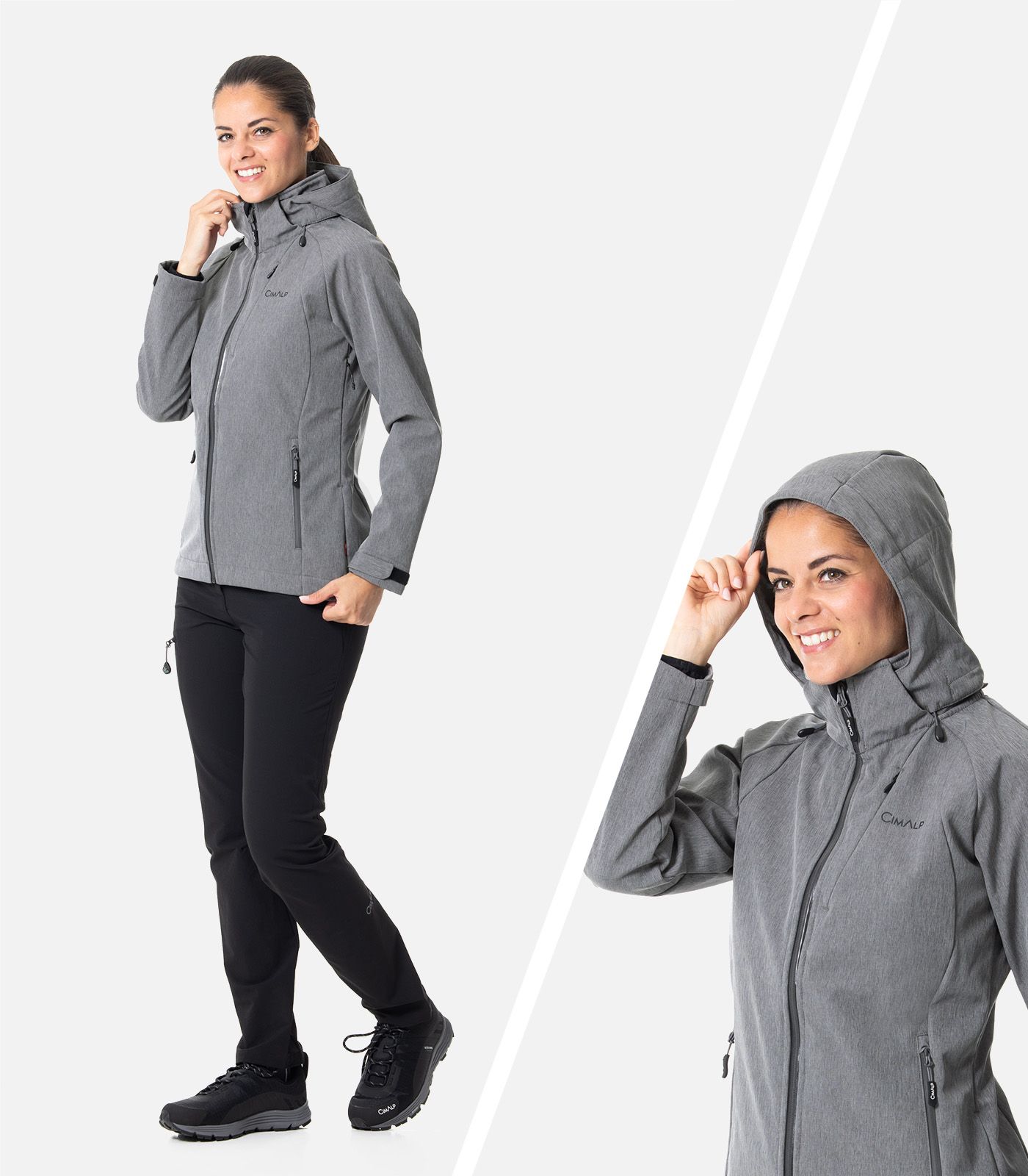 Chaqueta Softshell 3 capas con capucha
