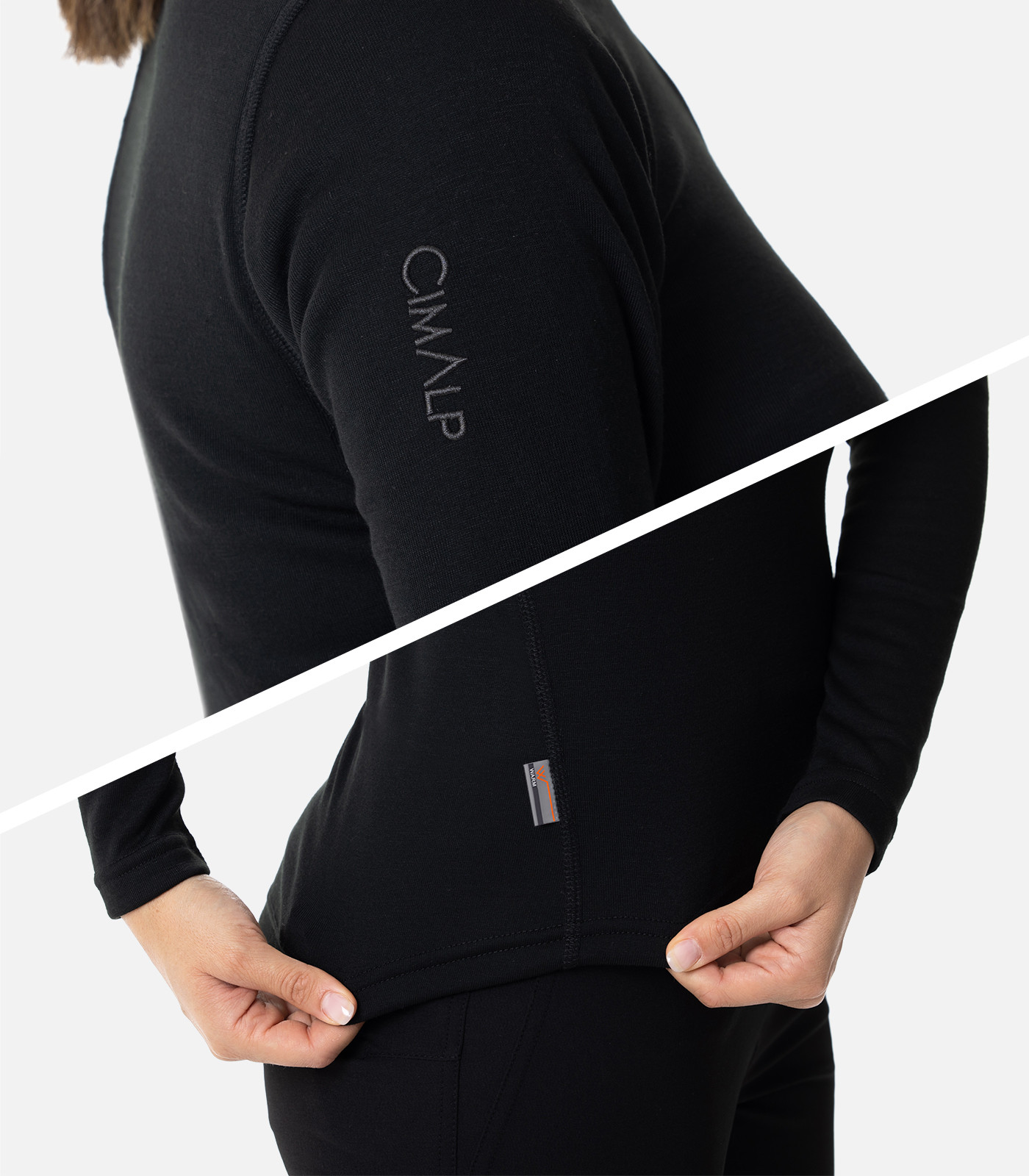 Warmer Baselayer mit Reißverschluss für Damen | CIMALP®