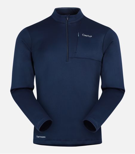 Polaire technique chaude & stretch à col zippé