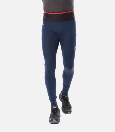 Collant de trail running + ceinture multi-poches Collant de trail running + ceinture multi-poches