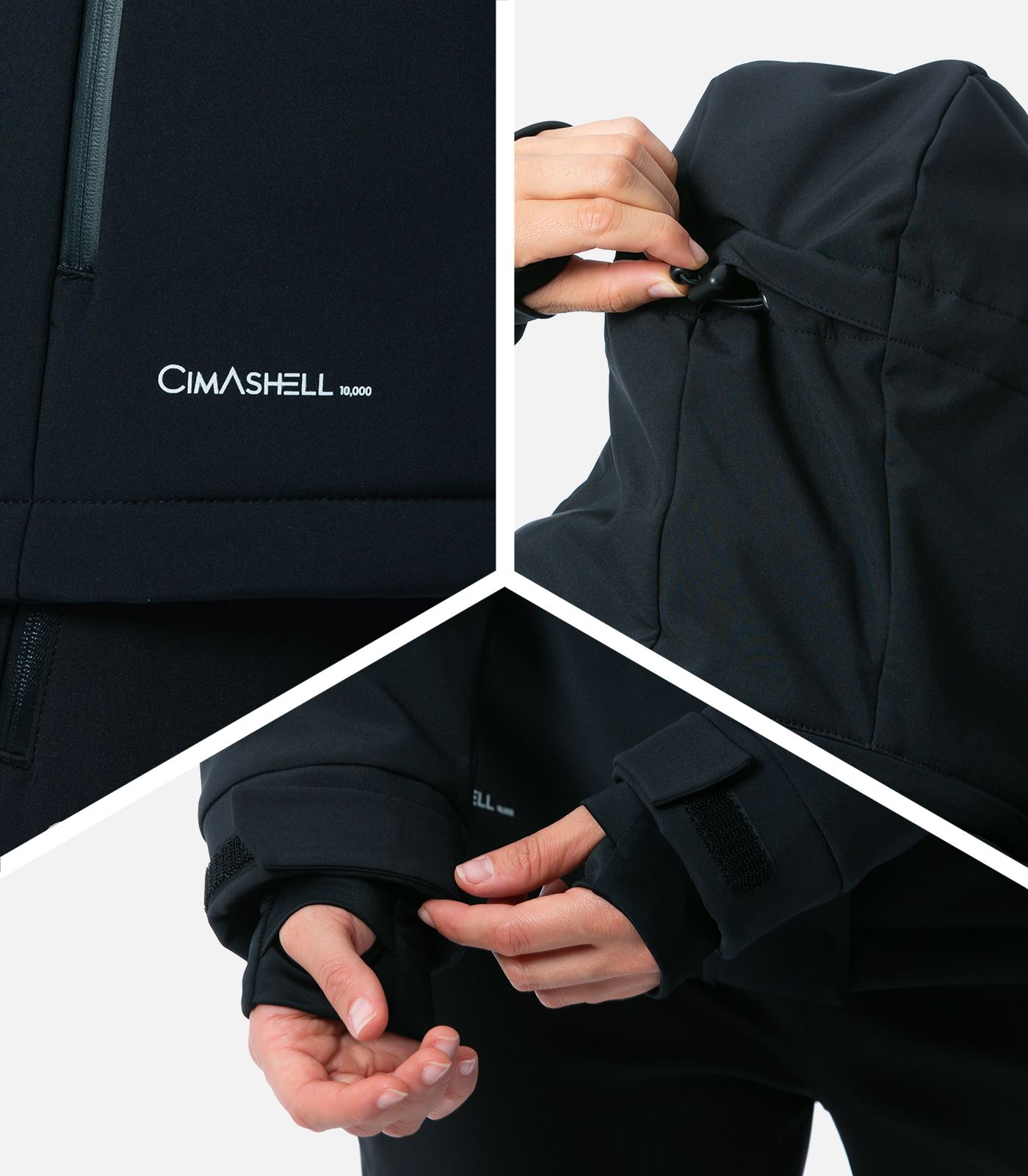 Chaqueta de esquí softshell cálida y técnica