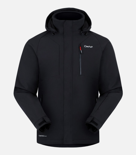 Warme, technische Softshell-Skijacke