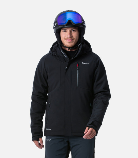 Warme, technische Softshell-Skijacke