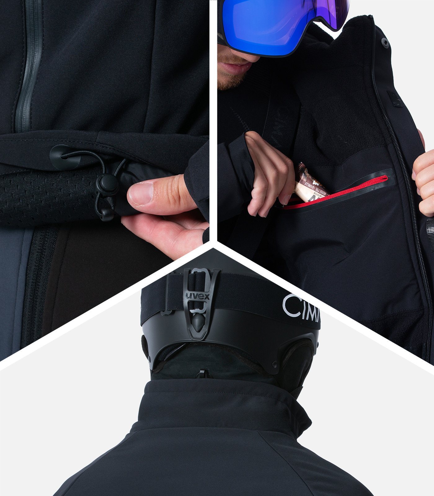 Veste de ski Softshell chaude et respirante