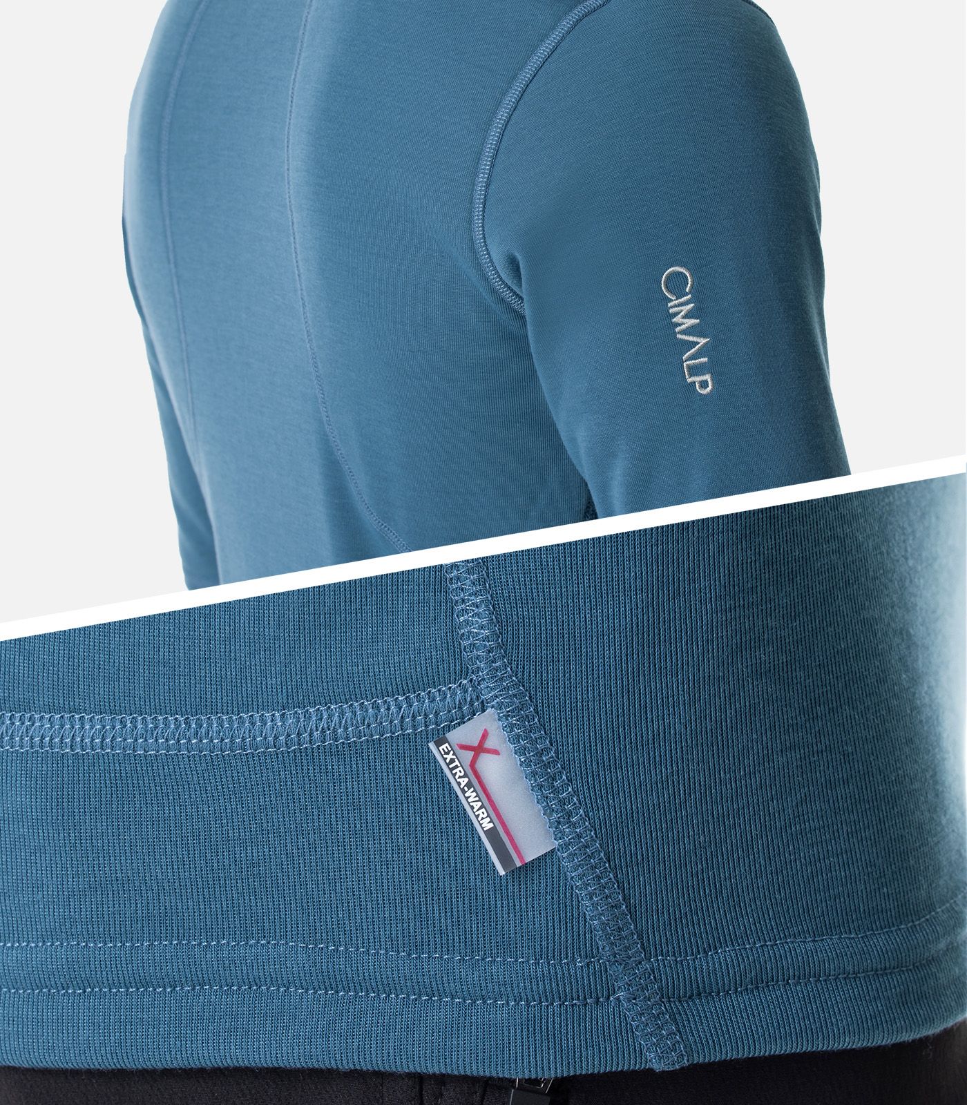 Extra-warm 1/2 zip technical baselayer