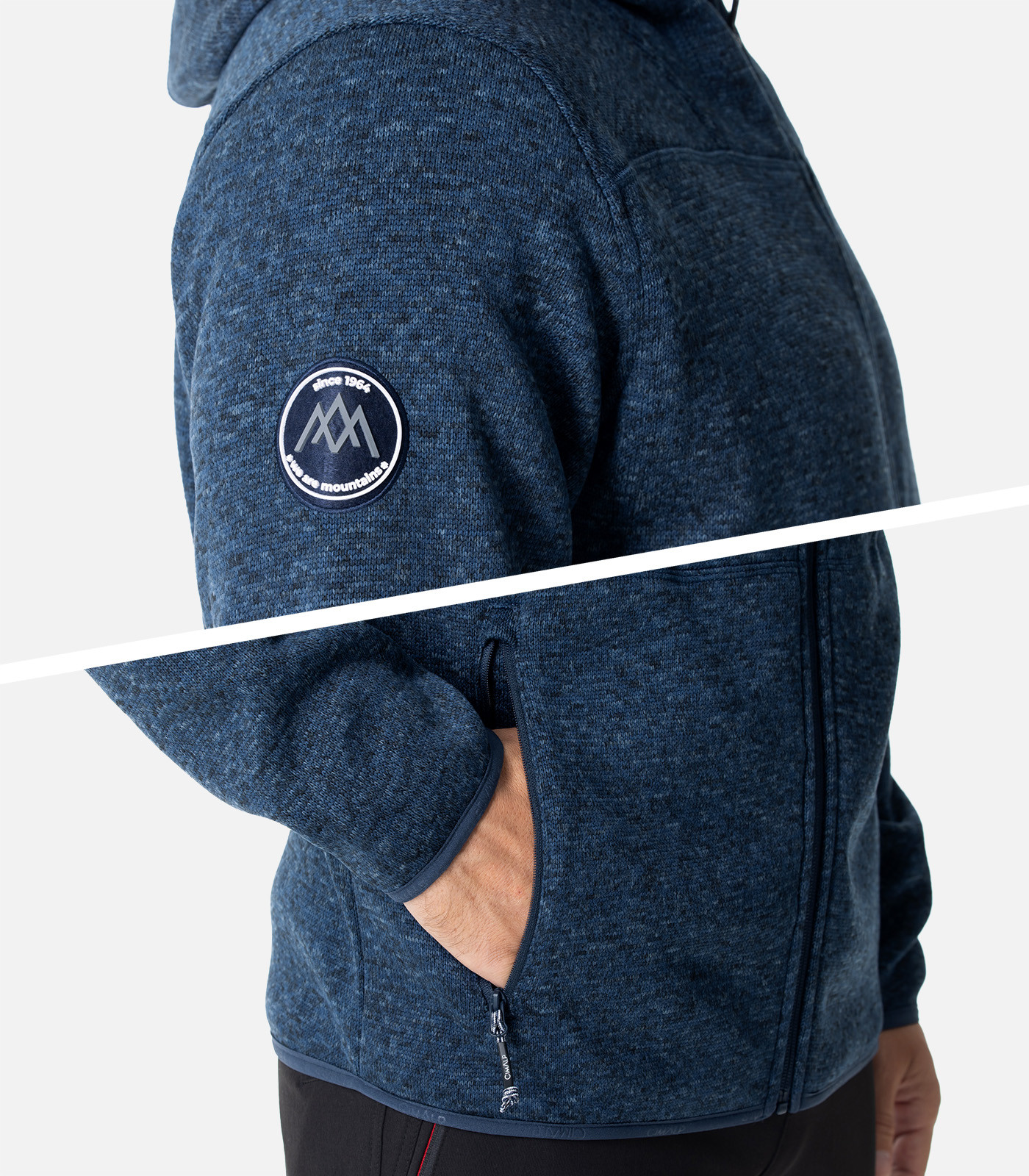 Chaqueta polar con capucha para Hombre | Cimalp