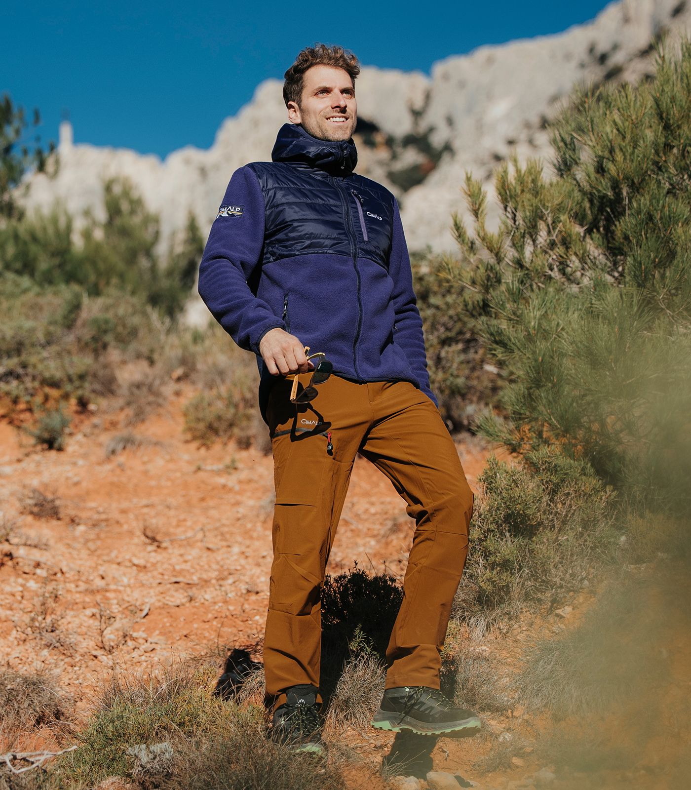 Chaqueta polar híbrida para hombre | Cimalp