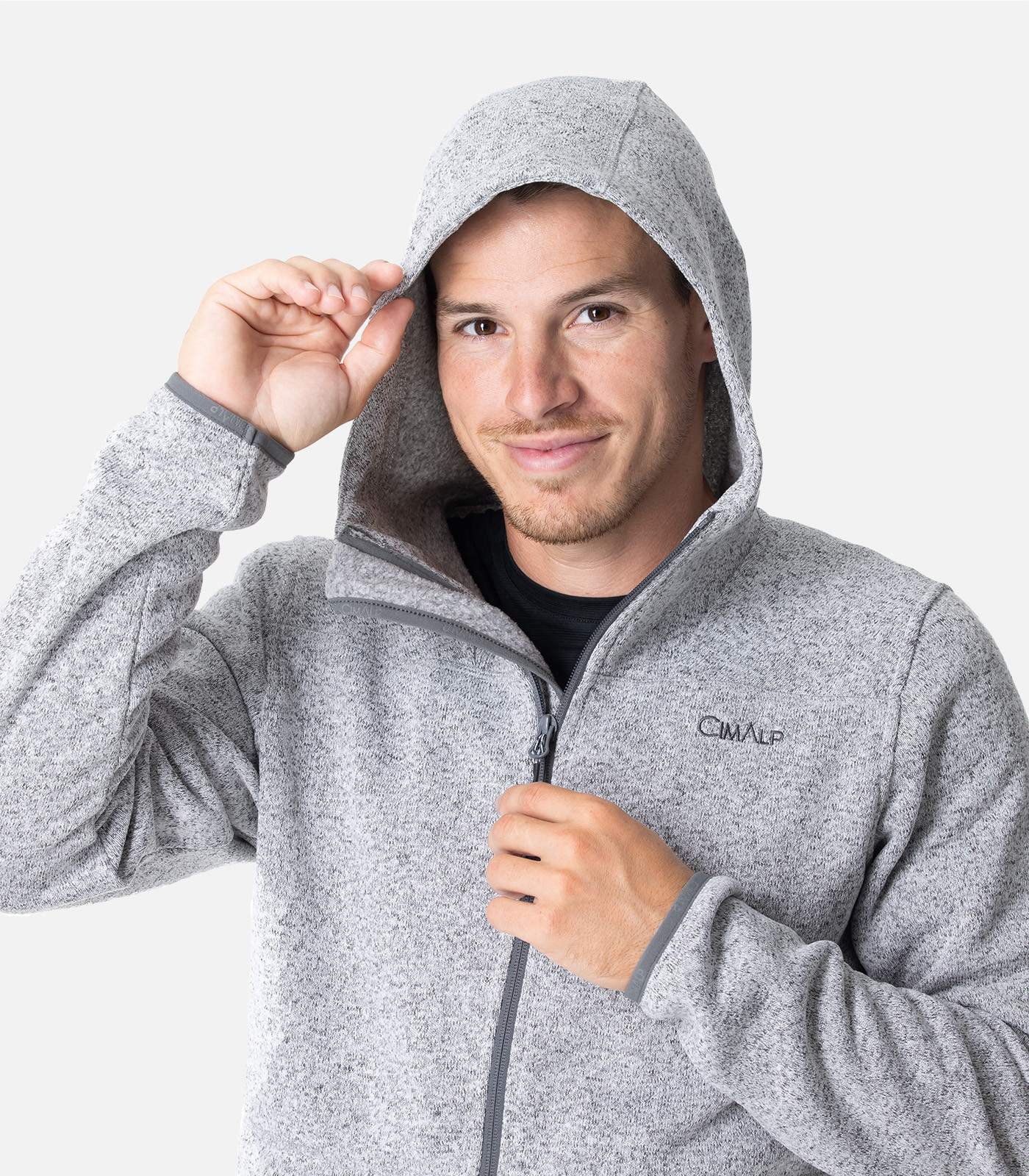 Chaqueta polar con capucha para Hombre | Cimalp