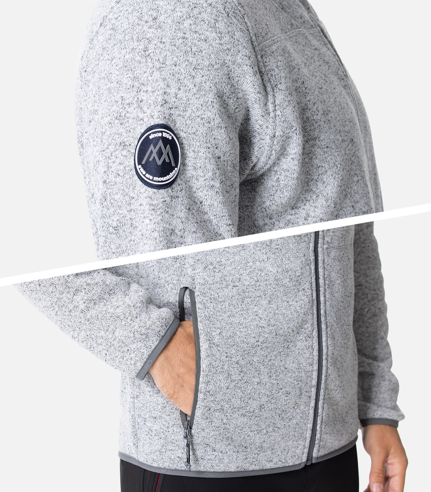 Chaqueta polar con capucha para Hombre | Cimalp