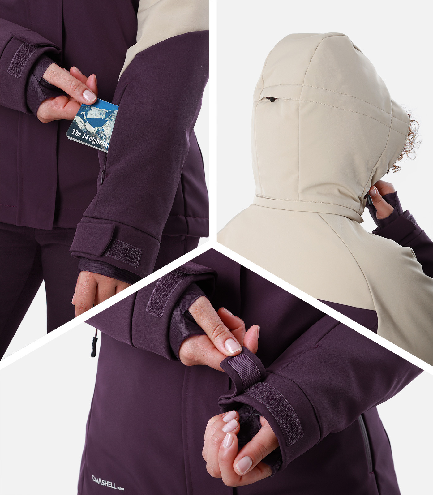 Funktionale Softshell-Skijacke