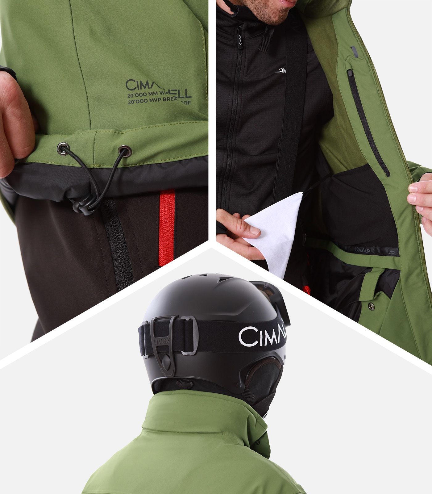 Funktionale Skijacke mit Stretch