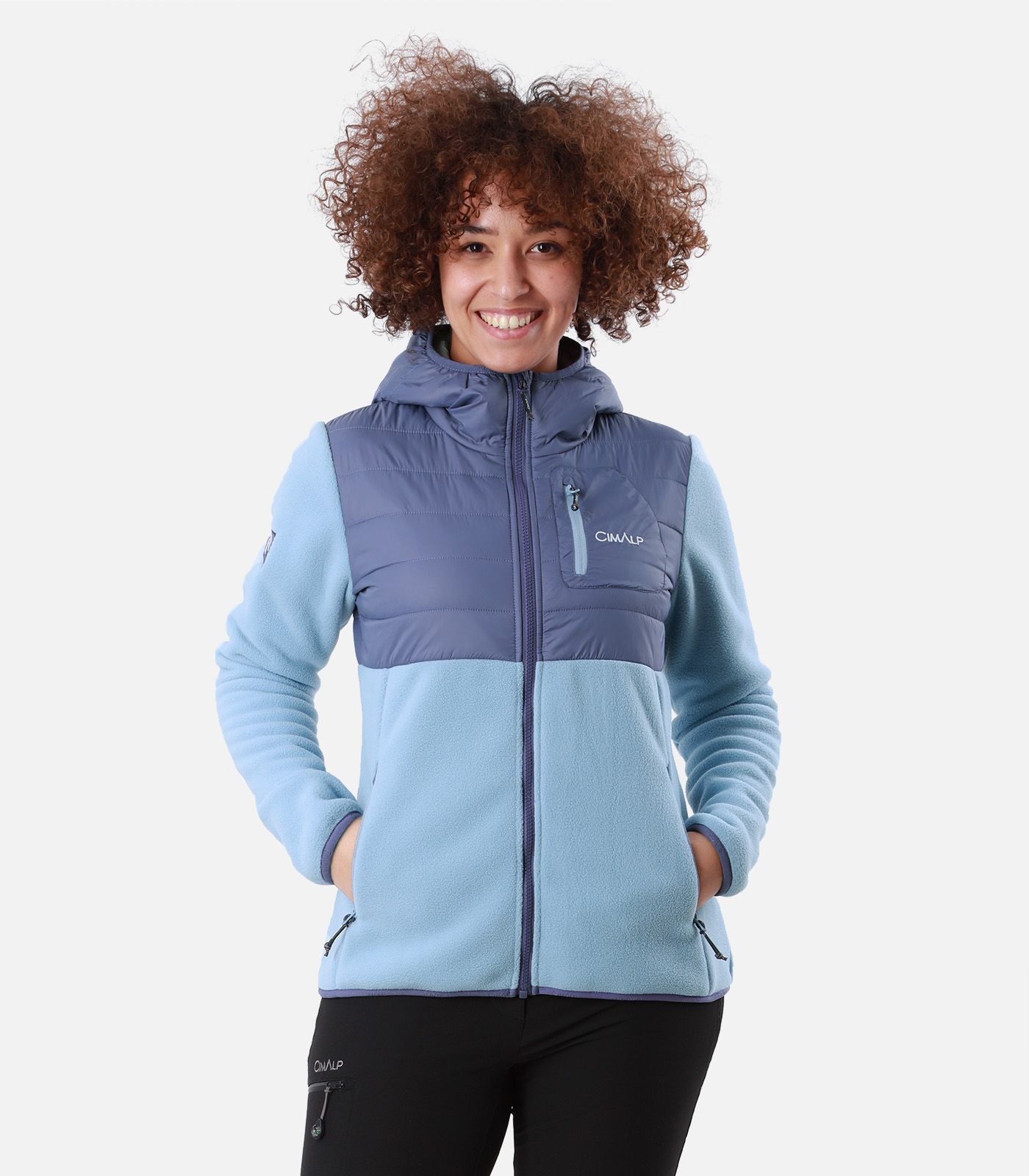 Hybrid-Fleecejacke