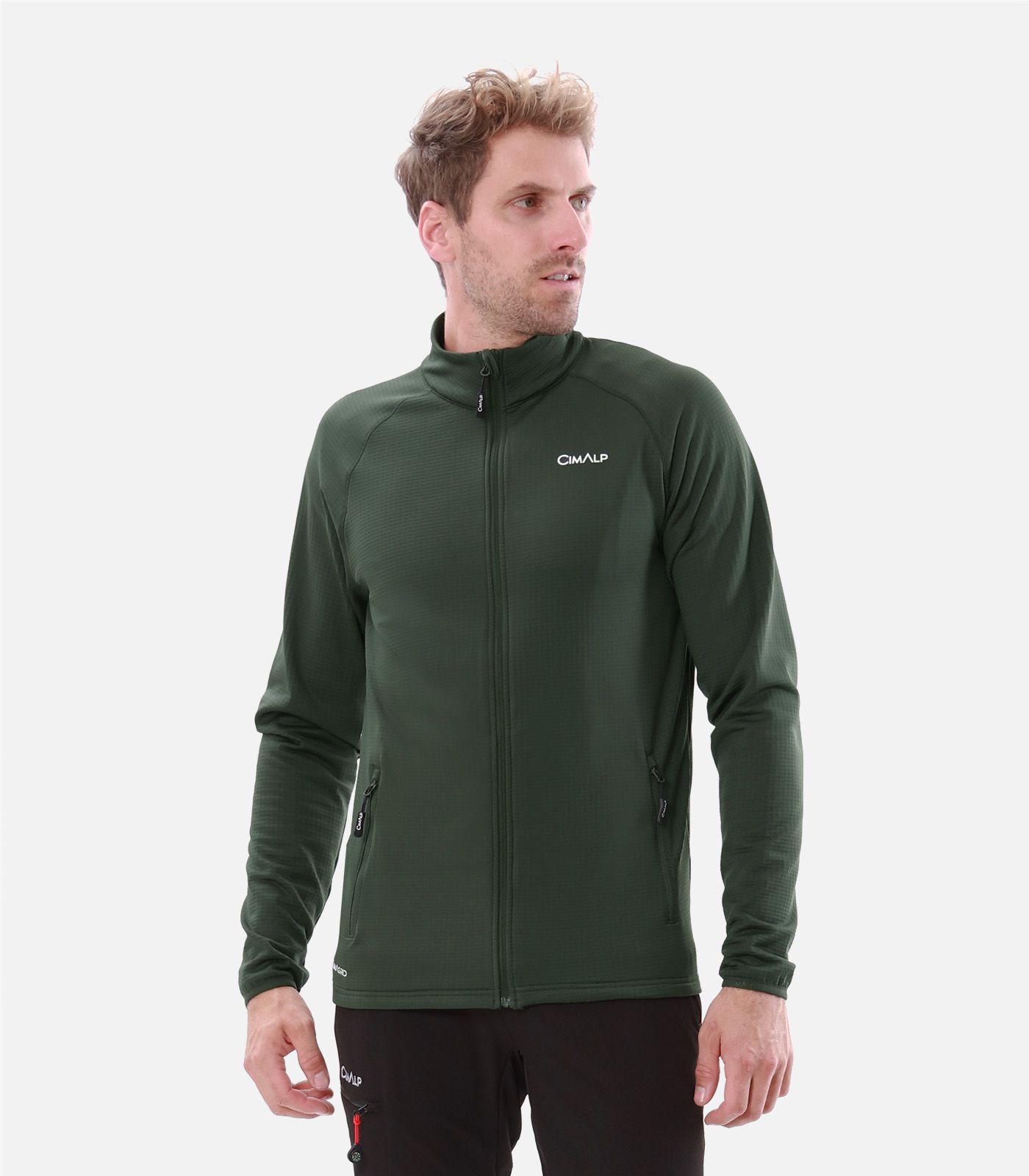 Funktionales Fleece mit Stretch ohne Kapuze Funktionales Fleece mit Stretch ohne Kapuze