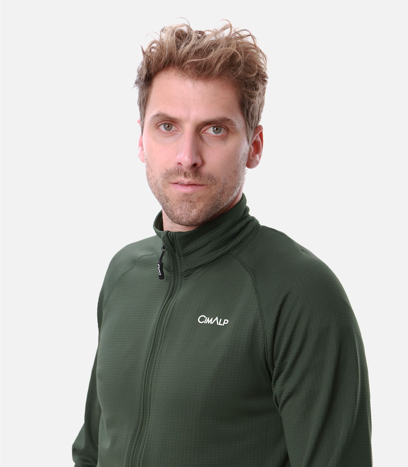 Funktionales Fleece mit Stretch ohne Kapuze