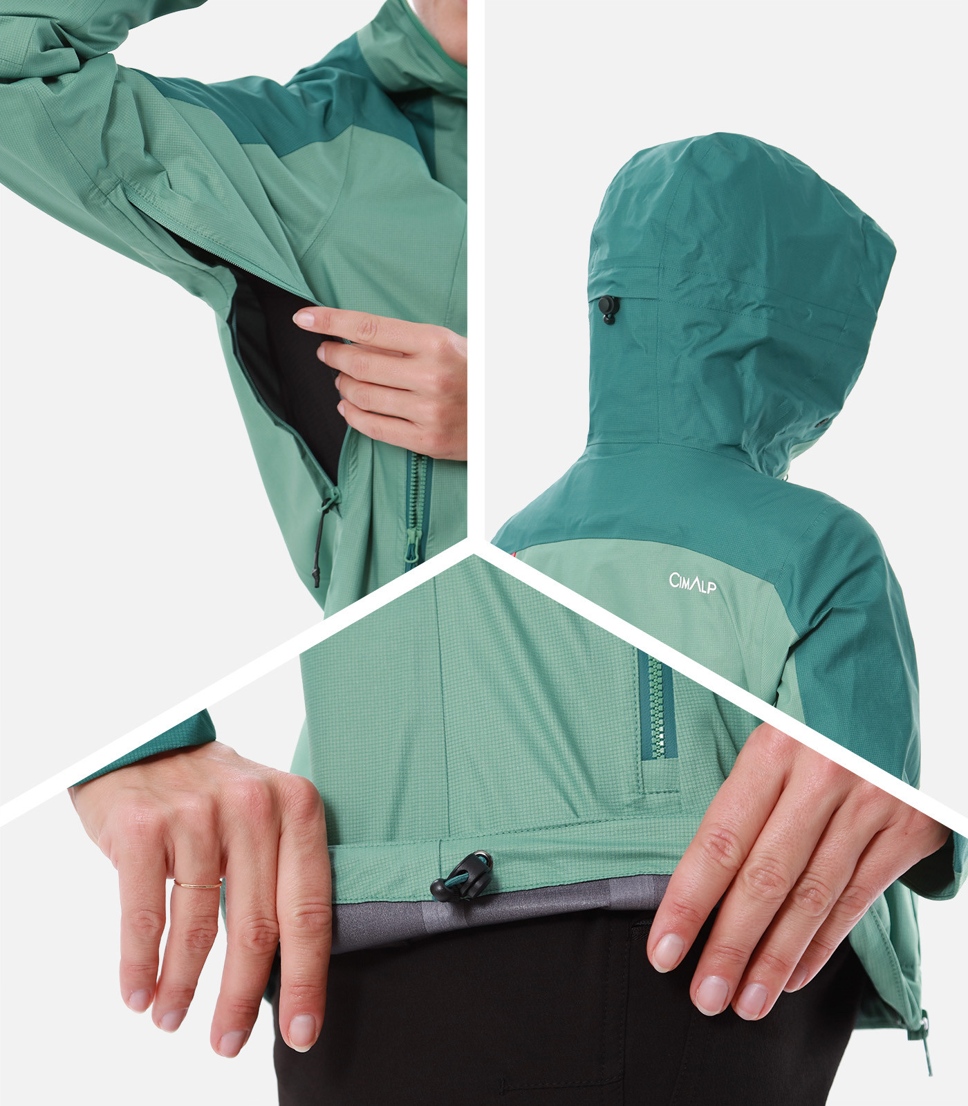 Guscio hardshell da trekking - Impermeabile e traspirante